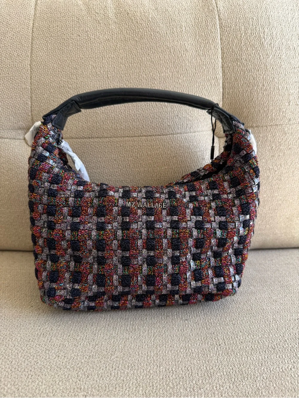 MZ Multi Woven Shimmer Mini Hobo